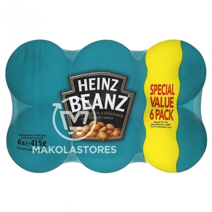 HEINZ BEANS IN TOMATO SAUCE (6 IN A PACK) (5.54LBS) image 0